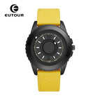EUTOUR E027 Fashion student steel ball net red simple men and women fashion sports quartz watches canvas Tiktok watch with box gift for father
