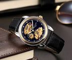 Fashion Hollow Men's Watch Waterproof Luminous Business Belt Through Bottom Fully Automatic Mechanical Watch 1001