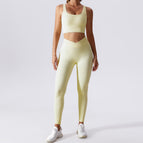Women yoga suits 2023 new running Sportswear fast drying tight fitness running execise suit women 6921