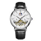 KIMSDUN Sun Moon Star Watch Men's Automatic Mechanical Watch Waterproof Skeleton Tourbillon Men's Watch K-2030A