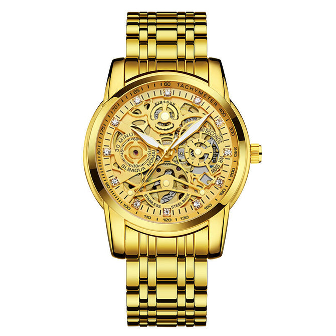 KIMSDUN NEW fashion trend automatic mechanical watch hollow watch men's sports waterproof men's watch K-1975A