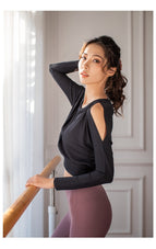 Women T-shirt quick drying yoga fitness running dancing outdoor sport Top