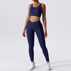Women yoga suits 2023 new running Sportswear fast drying tight fitness running execise suit women 6921