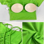 New Yoga Suit Set Beautiful Back Short Sleeve Top High Waist Hip Lift Sports Fitness Pants for Women 20002+90049
