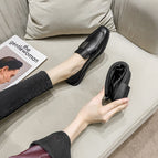 2022 new fashion loafer small leather shoes women's plus size shoes British style shoes 988-56
