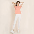 New sports Yoga suit women's summer thin outdoor sports running fitness suit running two-piece set QD22+QD35
