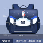 Children's horizontal schoolbag primary school boys and girls ridge protection burden relief backpack 2022