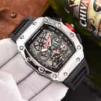 New men's Square Watch Elements Business Men's Six-Pin Running Seconds Multi-Function Calendar Watch 8087H
