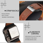 Oulm 3364 Big dial Watches Casual Wristwatch Square Dial Wide Strap Men's Quartz Watch Luxury Brand Male Clock Super watch for Men