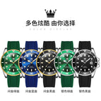 OLEVS Automatic mechanical watch men's green Luminous Lux men's watch waterproof business watch 6650