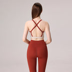 2023 Popular yoga suit Beautiful Back Tank-Top Yoga Clothes Two-Piece Suit Professional Training Fitness runnning women sports set TZ-230324