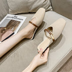 Slippers women's summer 2022 new half drag women's shoes fashion lazy flat shoes women 112-8