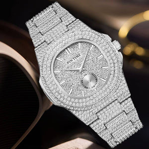 Pintime Wrist Watch Starry Sky Fashion Rhinestone Watch Luxury Diamond Watch men and women Watch 2548G