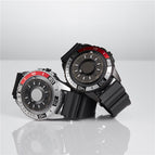 EUTOUR E025 fashion Creative Magnetic Black Technology Metal Male Watch Student Female Male Watch Fashion Shake Sound Explosive Quartz Watch Simple with box gift for men