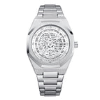 Bestwin Men's Watch Alloy Hollow Sheet Plate Luminous Machinery Calendar Waterproof Men's Quartz Watch 951