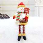 Santa Claus doll sitting long legged doll household products Christmas decorations party gift 18405