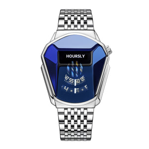 Hoursly Watch Men's Best-Seller on Douyin Motorcycle Men's Watch Internet Celebrity Waterproof Men's Watch Quartz Watch