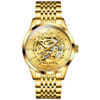 OLEVS men's Watch Automatic Mechanical fashion Watch Skeleton business Men's casual  Watch 9920TS