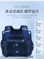 New primary school student cartoon school bag for girls one-piece fully open horizontal schoolbag  children's backpack