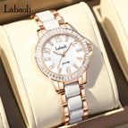 Labaoli women watch new live watch diamond ring ceramic ladies quartz watch LA202