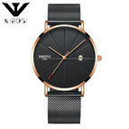 NIBOSI 2321 Ultra Thin Fashion Men Watch Top Luxury Brand Business Quartz Watches Waterproof Sports Watch Men Clock