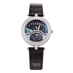 Prance Tiktok Online Celebrity Live Broadcast Popular Lover's Bridge Watch Diamond inlaid Quartz Belt Women's Watch Poetic Lover's Bridge Fashion Watch