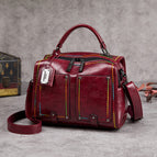 2021 new female bag retro style one-shoulder portable messenger underarm Boston women bag 270