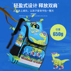 [Local Warehouse] New space bag schoolbag cartoon double shoulder children's boys and girls' wear-resistant and breathable Backpack school bag for boys 726 Star sky blue small