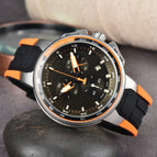 2023 New men watch Hot Sale Three-Pin Fashion Casual Men's Tape calendar casual Watch 45613