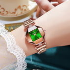 SENO Steel Small Square Watch Ladies Fashion waterproof diamond Quartz women lady Watch S057