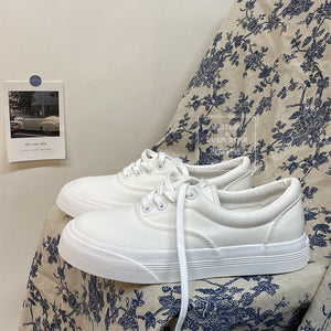 Thick-soled canvas shoes women's heightened student casual shoes 2021 new Korean ins big-toed shoes MIS-503