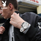 PLAYBOY 3036 Hot selling male watch Fashion multi-function sports watch Student quartz watch Men's watches gifts for fanther