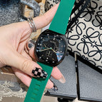 TICTOC Korean fashion women's watch women's ins large dial square rubber band neutral women's Watch