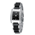 Ladies Watch Ceramic Diamond fashion women watch Waterproof Quartz Watch K-8453
