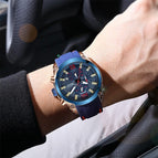 Megir Men's Watch Fashion Multi-Function Timing Waterproof Large Dial Quartz Sports Watch 2063