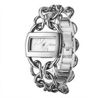 PINTIME Couple Quartz Watch Fashion Simple Steel Belt Women's Watch PT1155