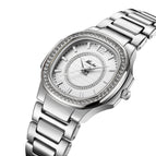 Missfox 2549 popular diamond inlaid leisure fashion women's watch gold waterproof quartz watch women's Casual watch