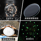 OLEVS men's watch large dial waterproof multi-function sports men's watch 9921LSA