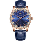 KIMSDUN Diamond Moon Phase Men's Watch Fashion Waterproof Quartz Watch K-1219B