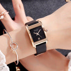 Guou Brand Fashion Women Square Bracelet Lady Luxury Leather Strap Quartz Wrist Watch Elegant Female Waterproof Casual watch