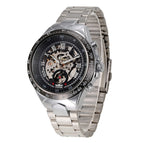 Winner Men's Personality Fashionable Golden All-Steel Hollow Automatic Mechanical men Watch SLZ46