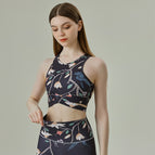 Spring and Summer National Style Yoga Clothes Vest Sports Underwear High Strength Running Yoga Beauty Back Fitness Bra 723 top
