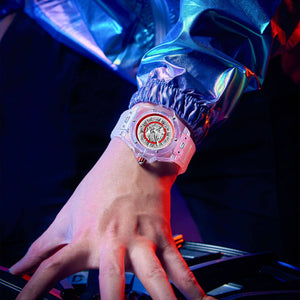 ONOLA ON3836 2023 New  men watch Fashion Hollowed-out Automatic Mechanical Watch Men's Waterproof Transparent Case Watch Men