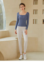 Women Yoga suit spring and summer fashion high-end long-sleeved 2022 professional gym sportswear running suit 227+181