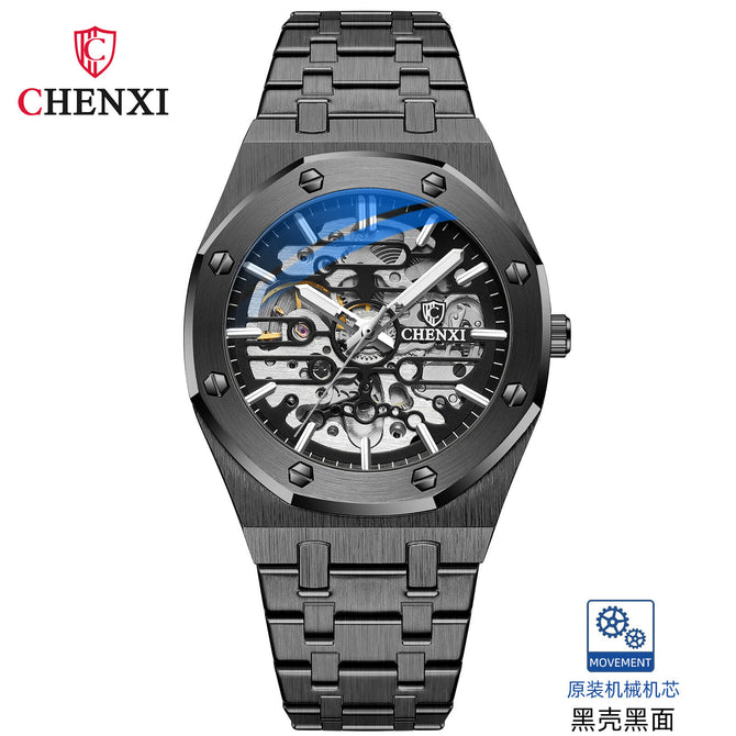 CHENXI mechanical watch men's high-end hollow automatic mechanical fashion waterproof men's watch CX-8848