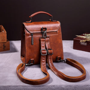 2021 new retro single and double shoulder fashion large-capacity portable female bag backpack 249