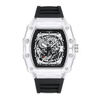 Kimsdun men's watch Full Transparent Quartz Fashion Waterproof Bucket Type Men's Watch K-2017B