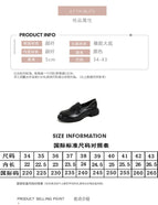 2022 new thick-soled small leather shoes spring and autumn thick with British style loafer shoes women X3
