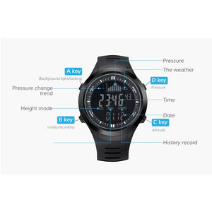 Spovan Sports Watch 709 Memancing di luar ruangan Mountaineering Jam tangan tahan air bercahaya