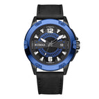 RUIMAS watch men's sports watch waterproof luminous date watch quartz watch leather men's watch 302
